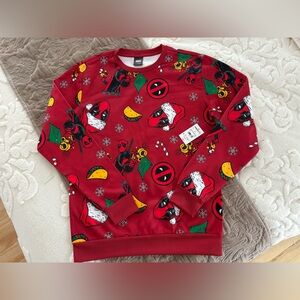 Adult Deadpool Christmas Sweater Size S